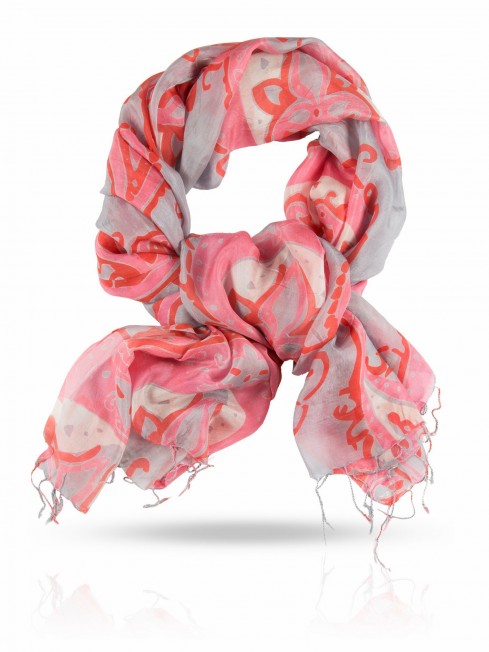 Палантин Женский S-PAISLEY/GREY.RED